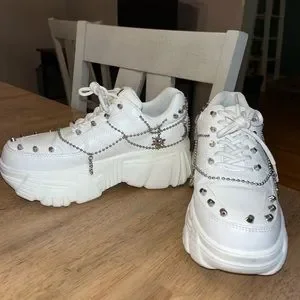 KOIO | Shoes | Koi Jinx Mystic Charm White Platform Shoes